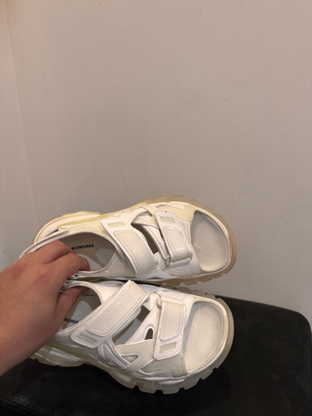 Balenciaga Track Sandals White – Size EU 40 / US 10 – Excellent Condition - Picture 4 of 10